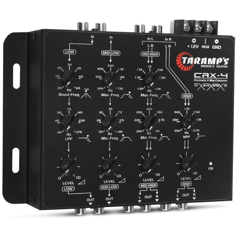 Crossover Taramps Crx4 De 4 Vias Eletrônico Som Automotivo